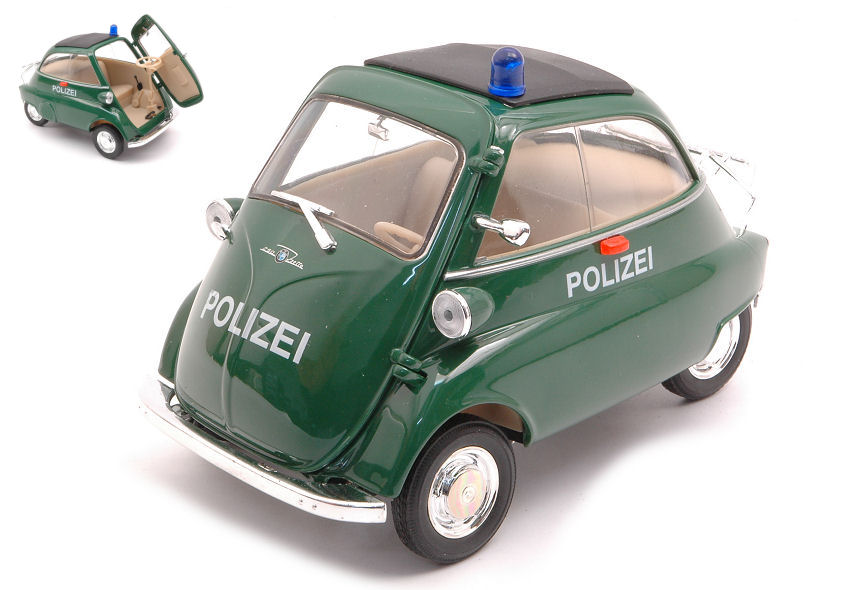 Modellino auto scala 1:18 BMW ISETTA 250 modellismo POLIZIA collezione  POLICE