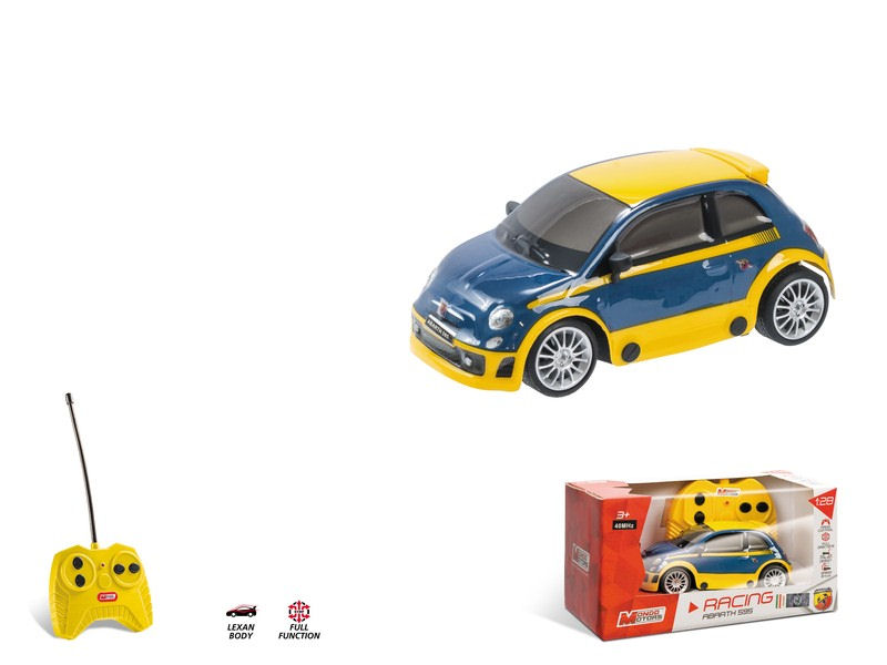 Modellino auto radiocomandata FIAT ABARTH 500 RALLY RC RADIOCOMANDO 1 28 gioco