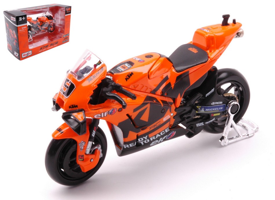 Modellino scala 1:18 KTM RC16 TECH3 MOTO GP 2021 PETRUCCI diecast  modellismo statico - Arcadia Modellismo