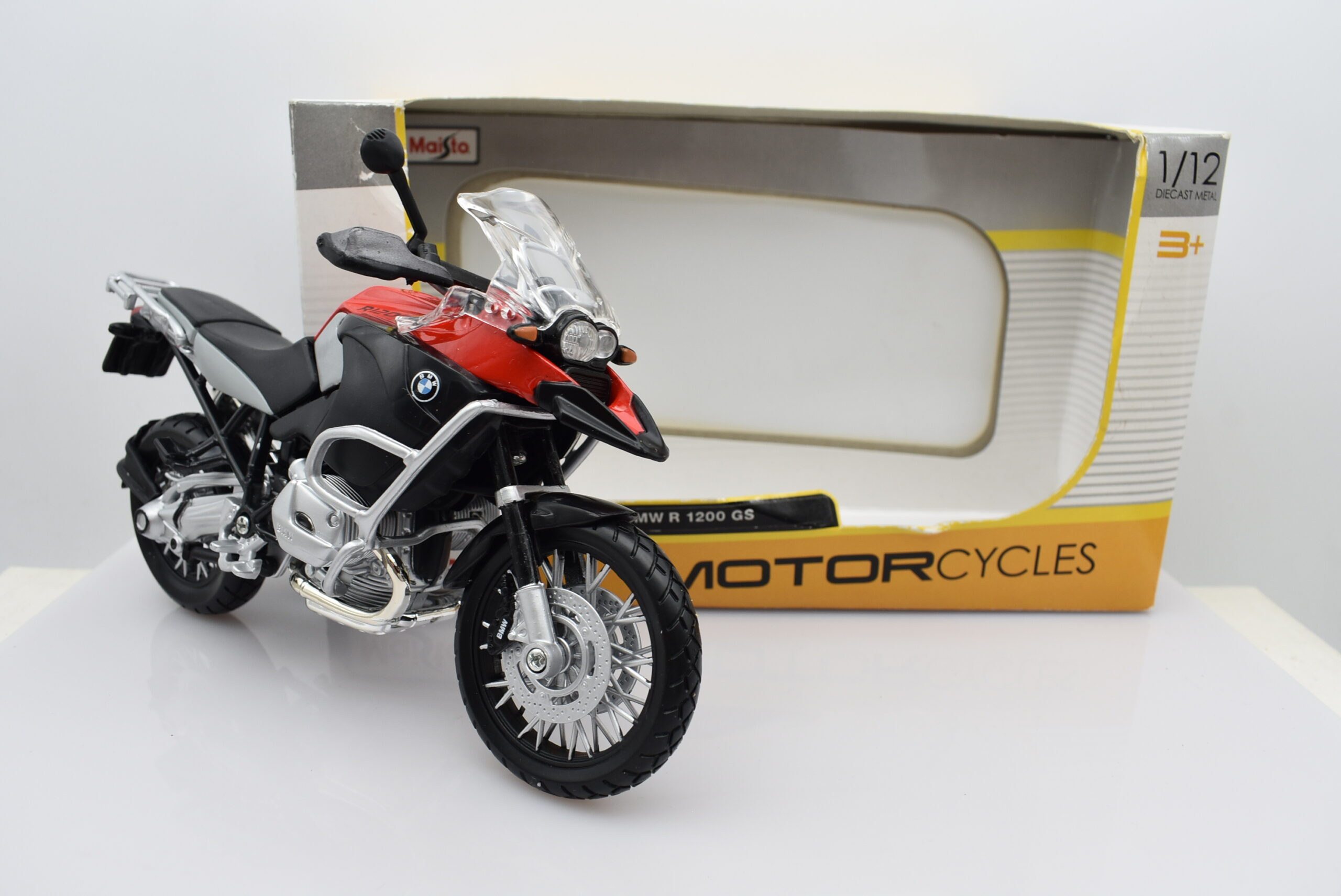 Modellino Moto diecast scala 1:18 BMW R 1200 GS motor bike