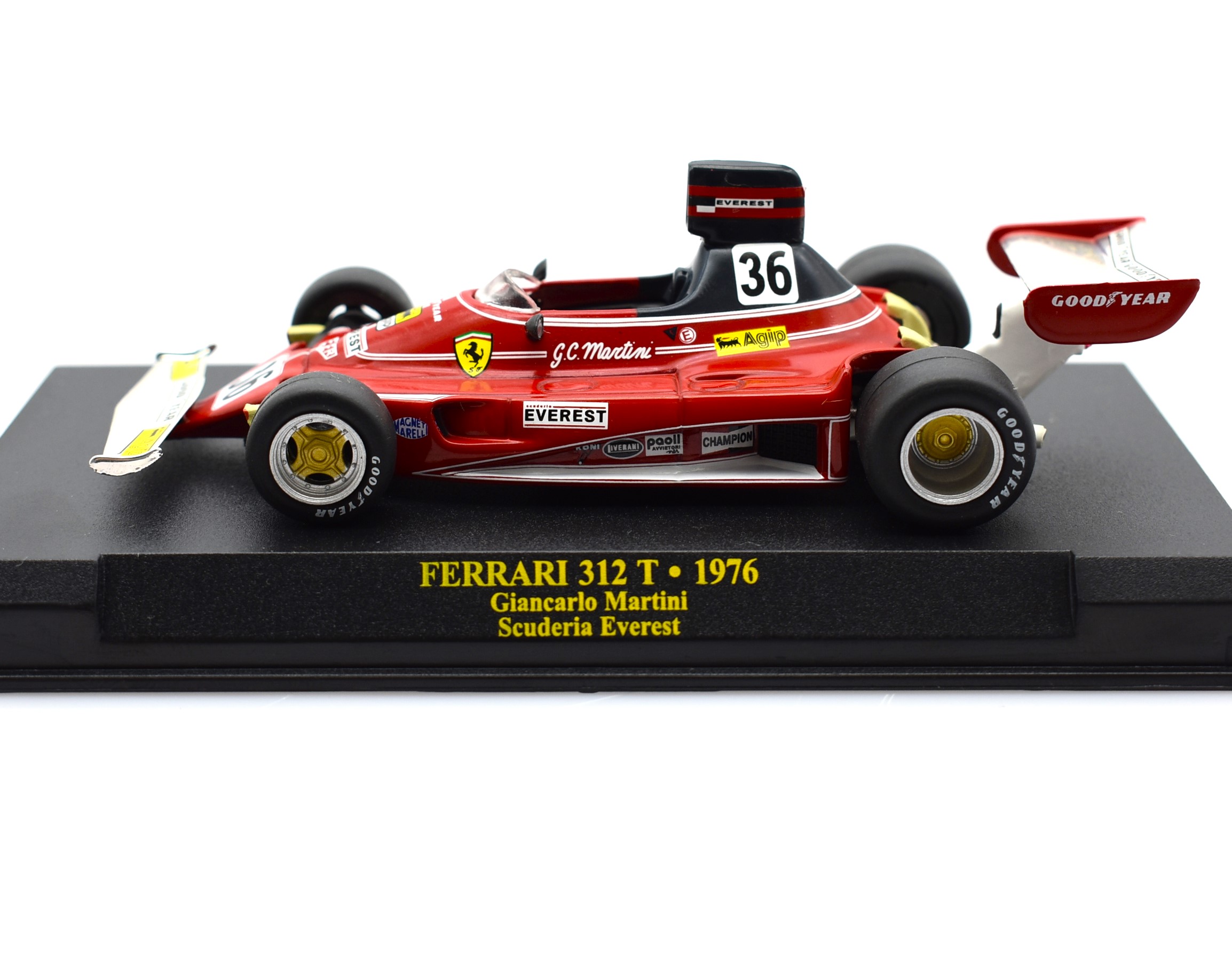 Modellino auto FERRARI 312 T scala 1:43 MARTINI Formula 1 collezione