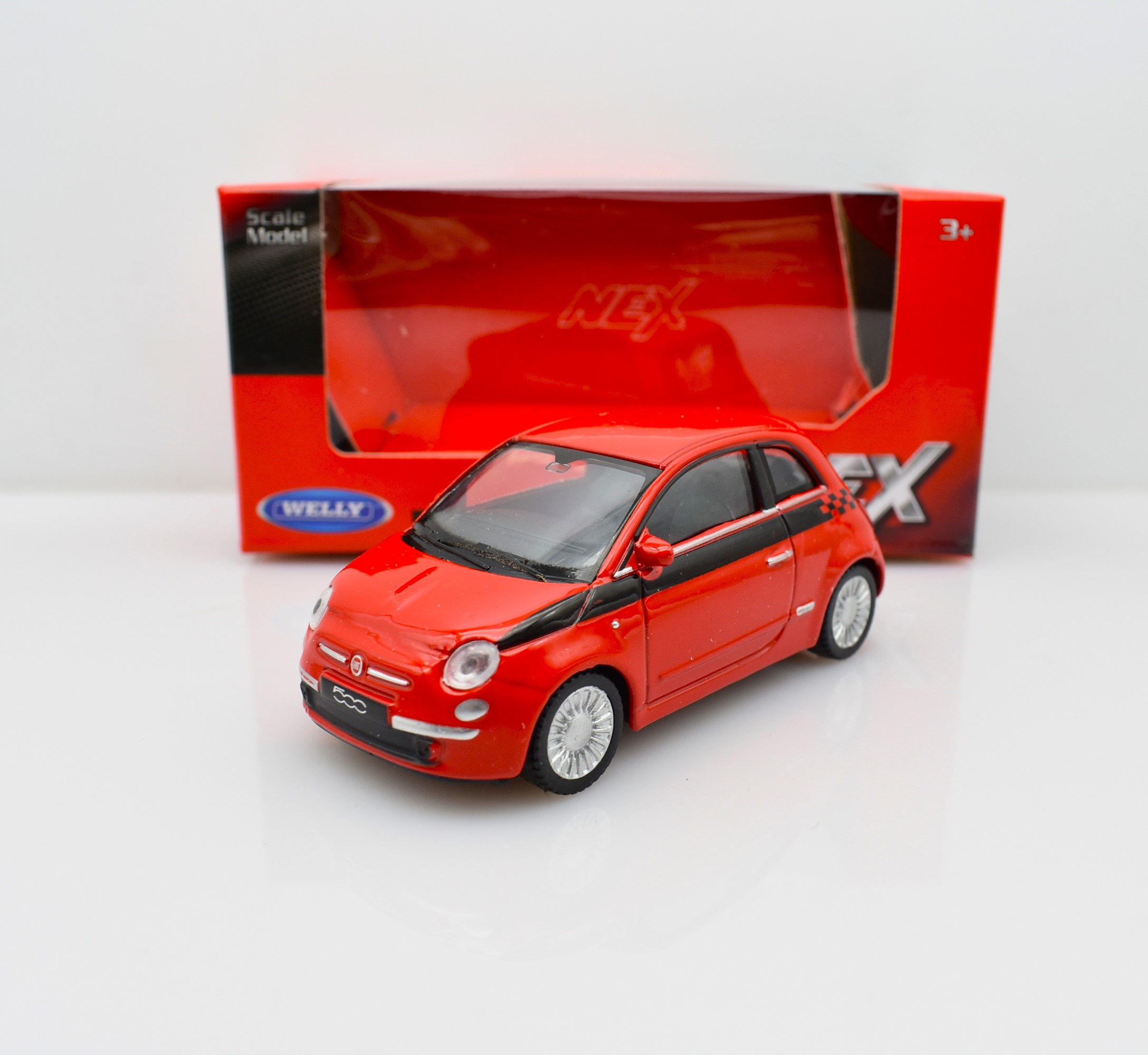 Modellino auto epoca Fiat 500 abarth modellismo statico diecast da  collezione